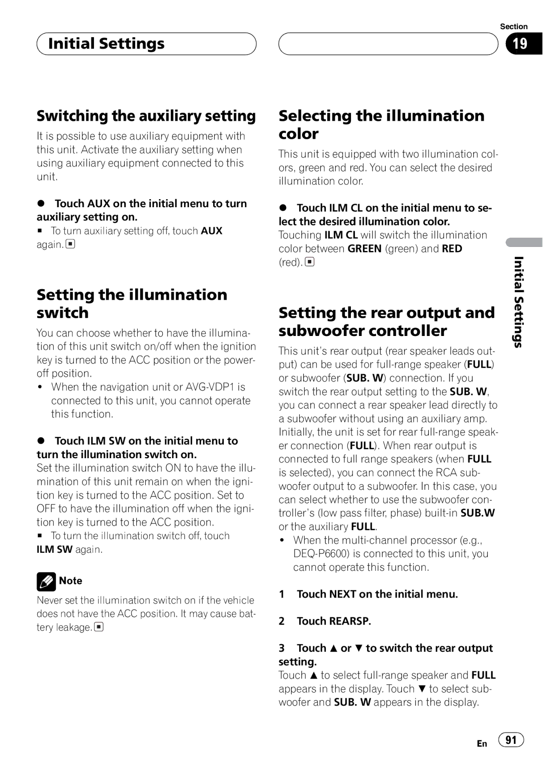 Pioneer AVH-P5700DVD operation manual 