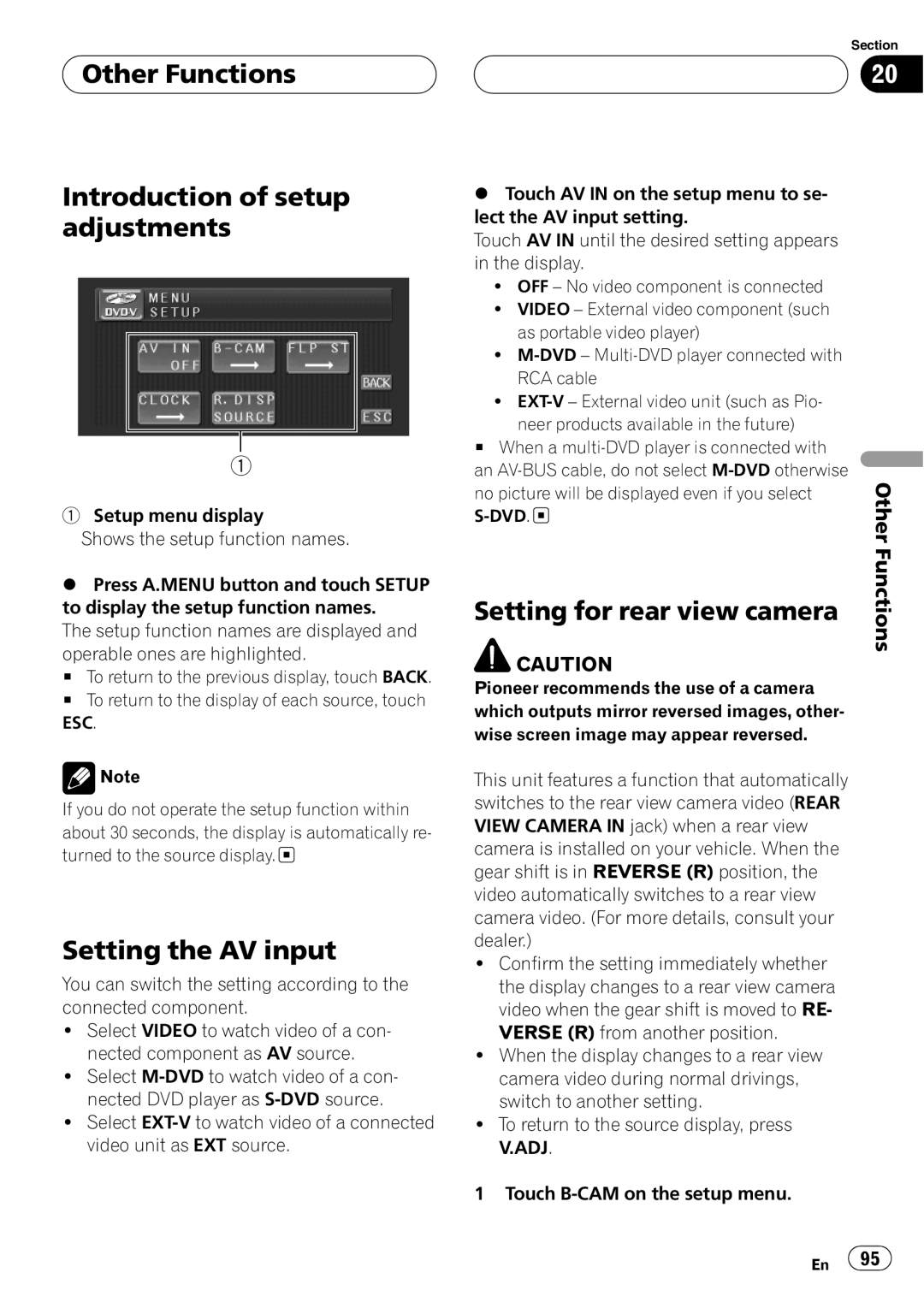 Pioneer AVH-P5700DVD operation manual 