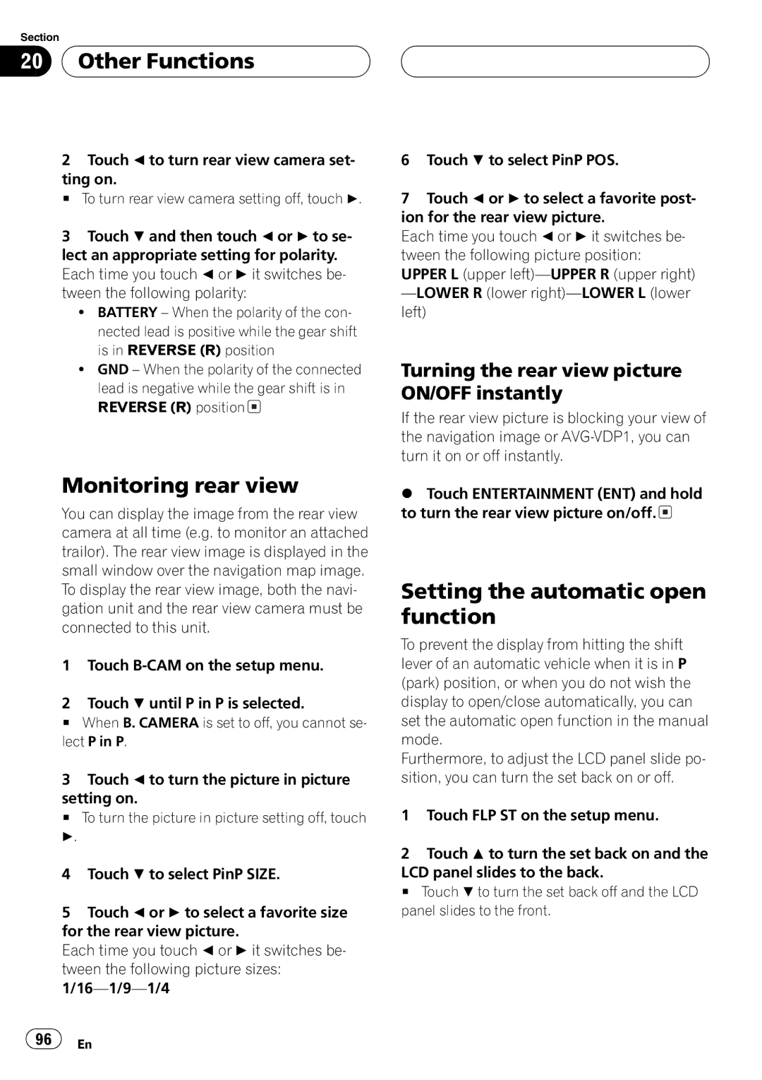 Pioneer AVH-P5700DVD operation manual 