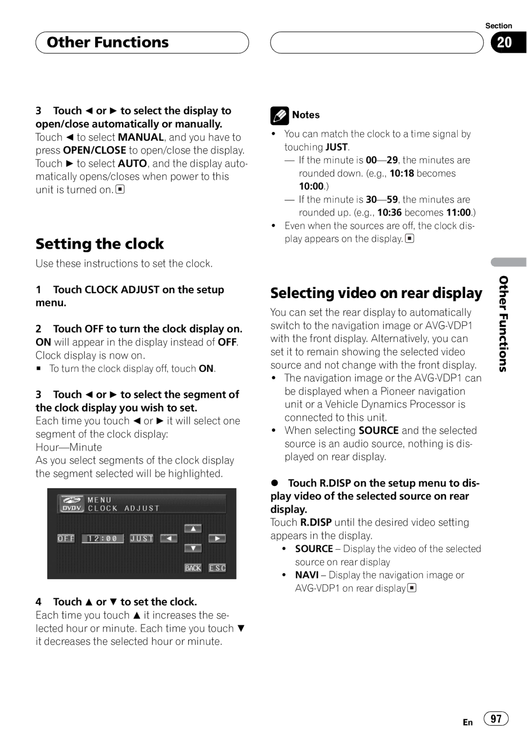 Pioneer AVH-P5700DVD operation manual 