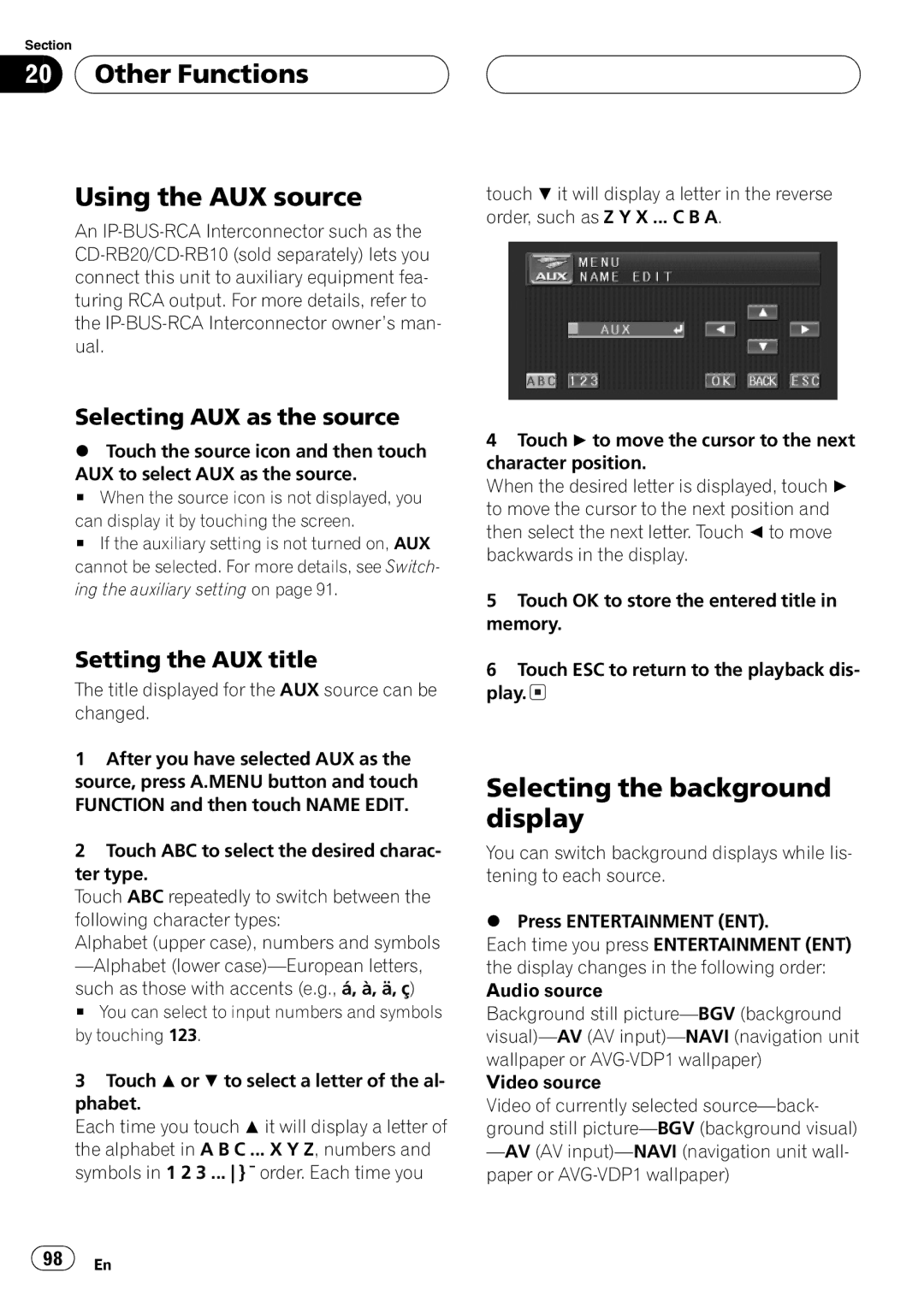 Pioneer AVH-P5700DVD operation manual 