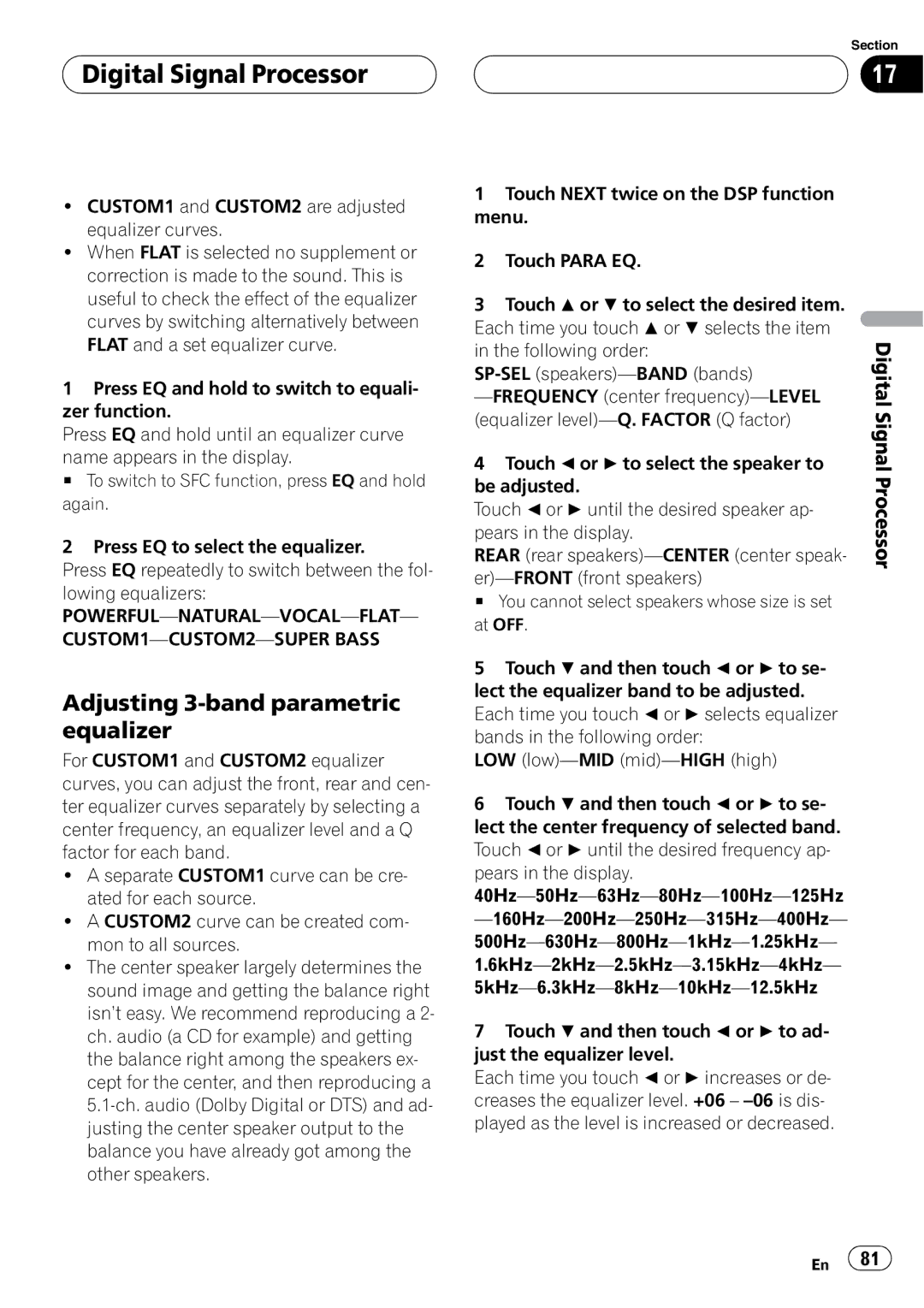 Pioneer AVH-P5700DVD operation manual 