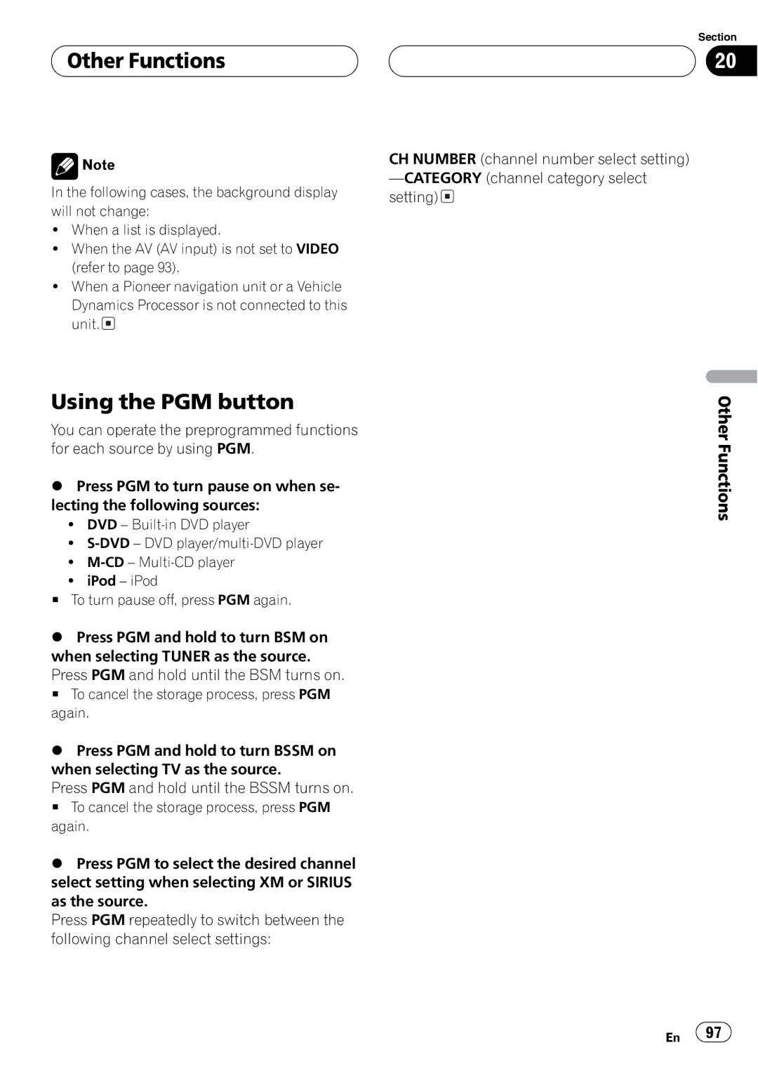 Pioneer AVH-P5700DVD operation manual 