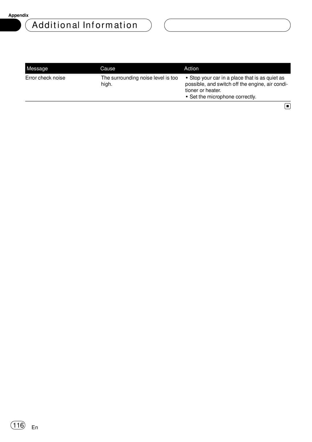 Pioneer AVH-P6000DVD operation manual 116 En 