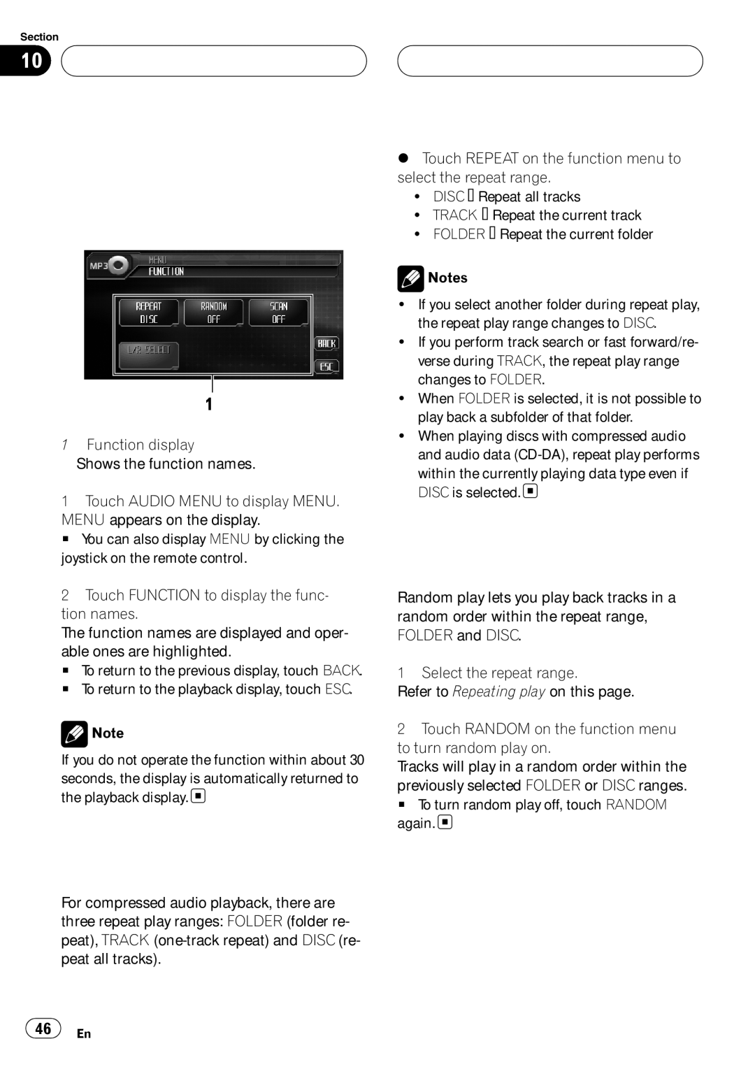 Pioneer AVH-P6000DVD operation manual 46 En 