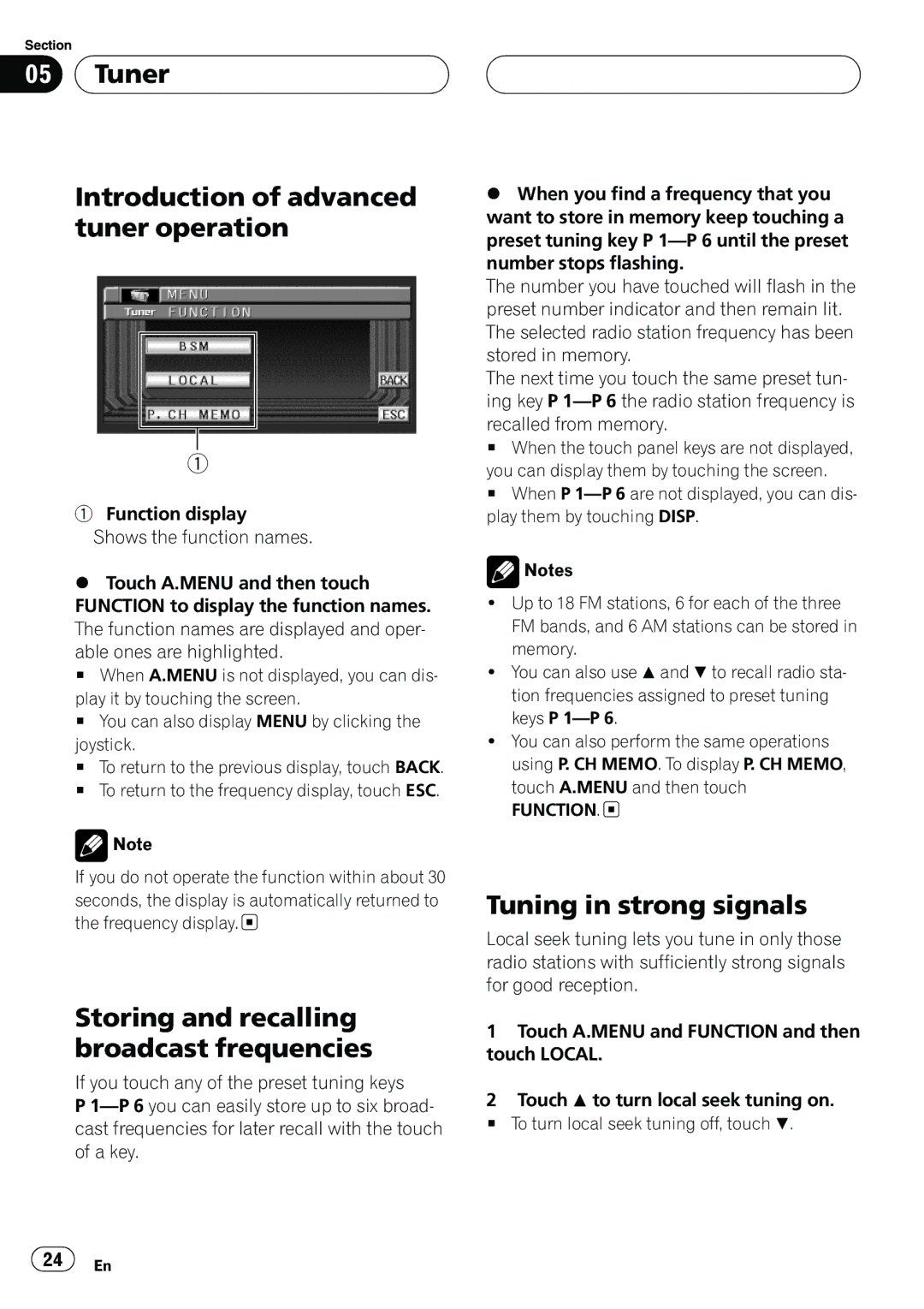 Pioneer AVH-P6550DVD operation manual 