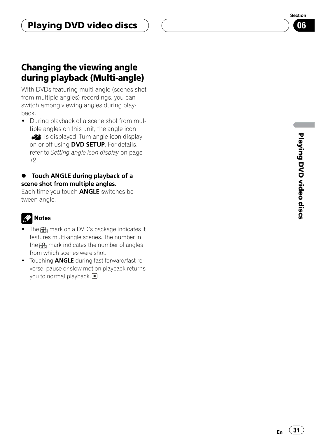 Pioneer AVH-P6550DVD operation manual 