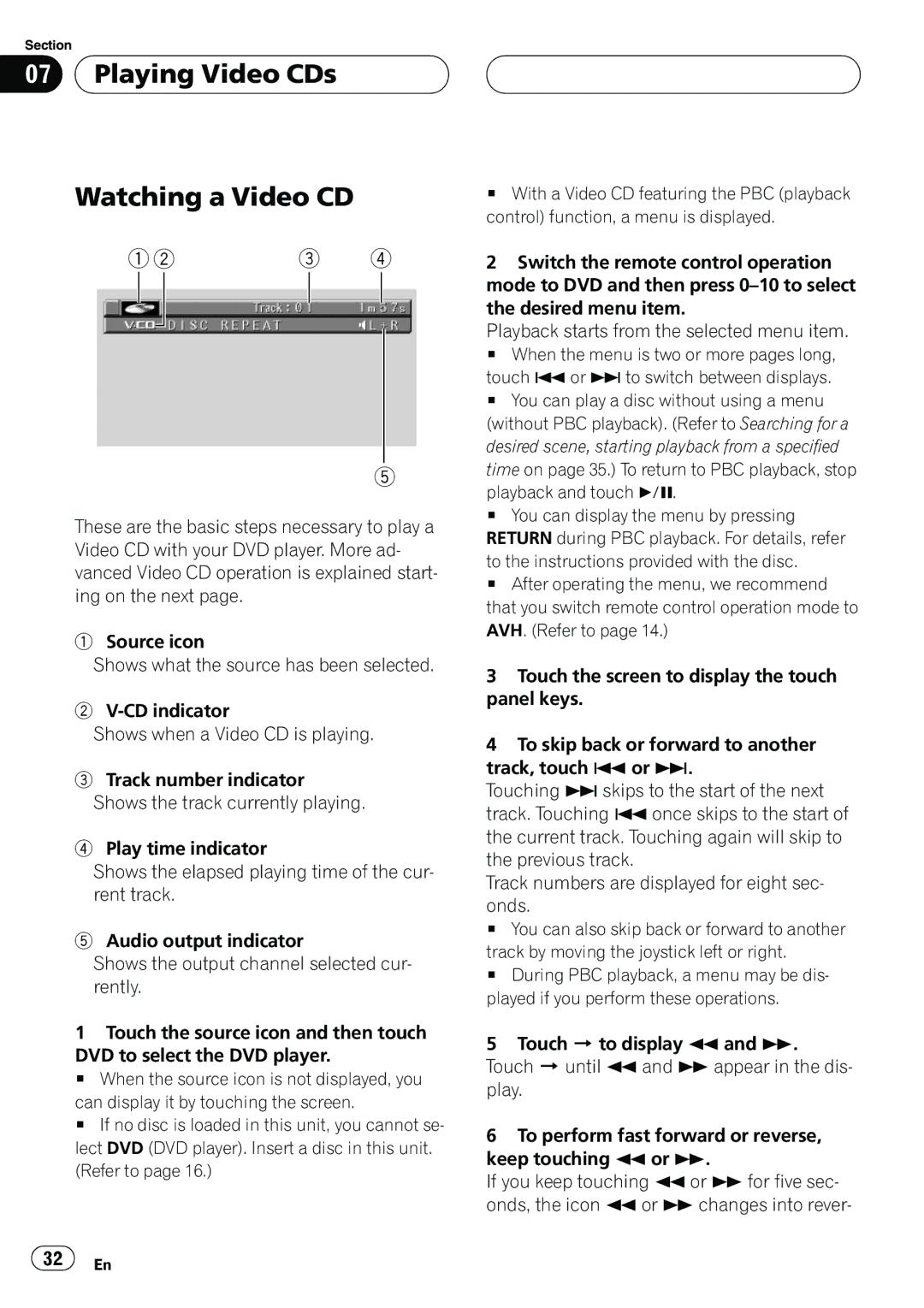 Pioneer AVH-P6550DVD operation manual 