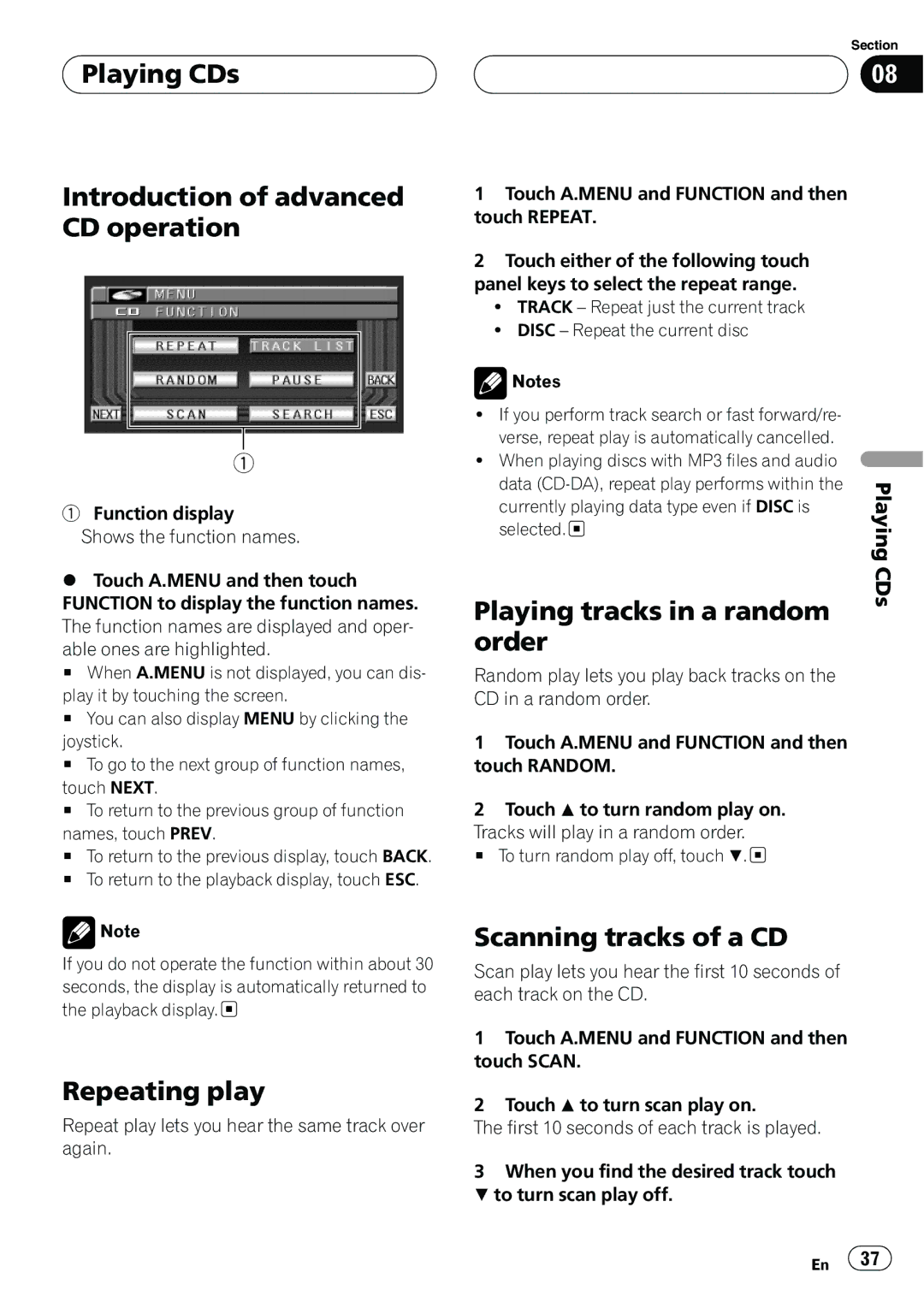 Pioneer AVH-P6550DVD operation manual 