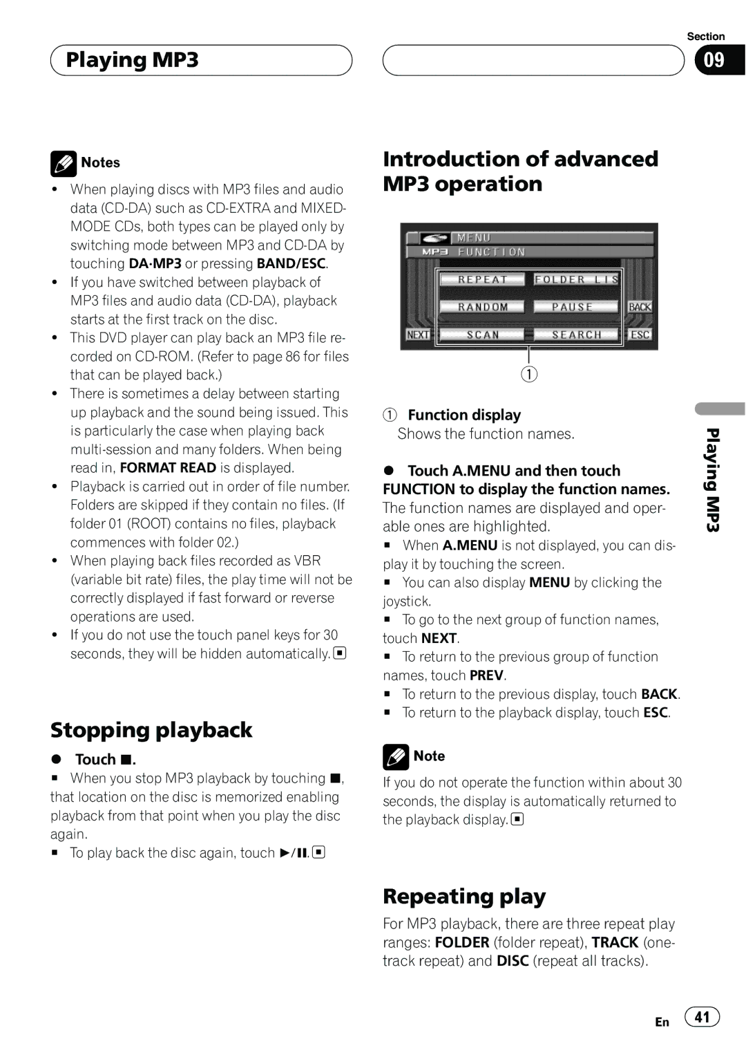 Pioneer AVH-P6550DVD operation manual 