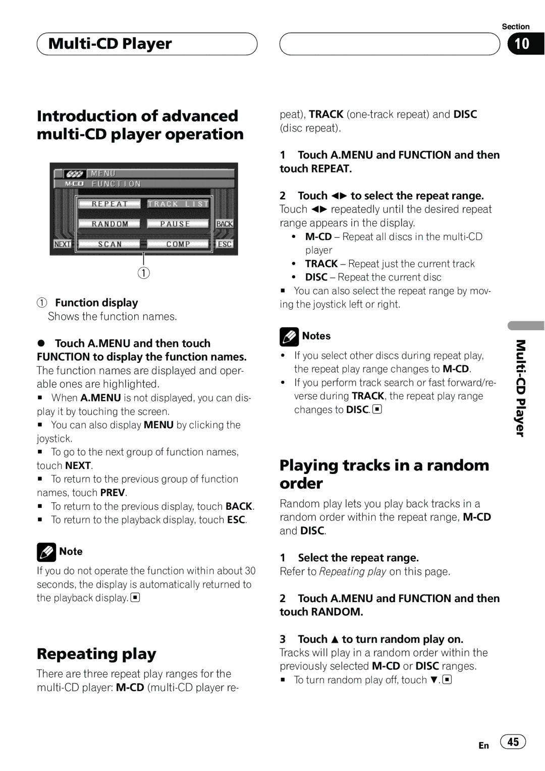 Pioneer AVH-P6550DVD operation manual 