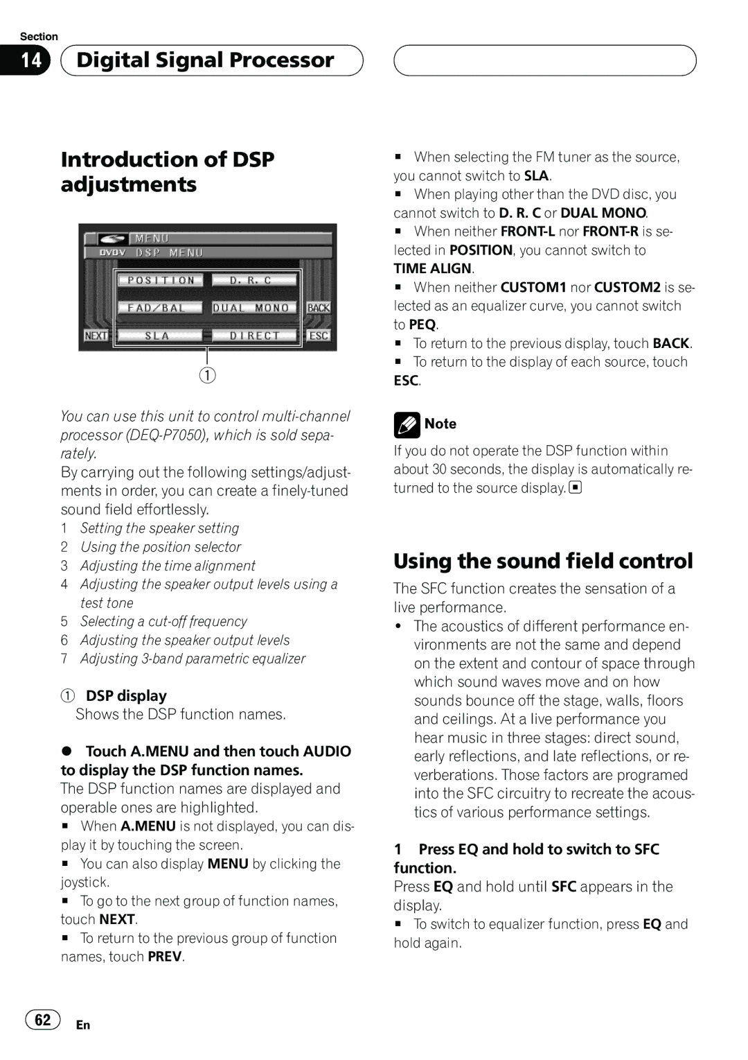 Pioneer AVH-P6550DVD operation manual 