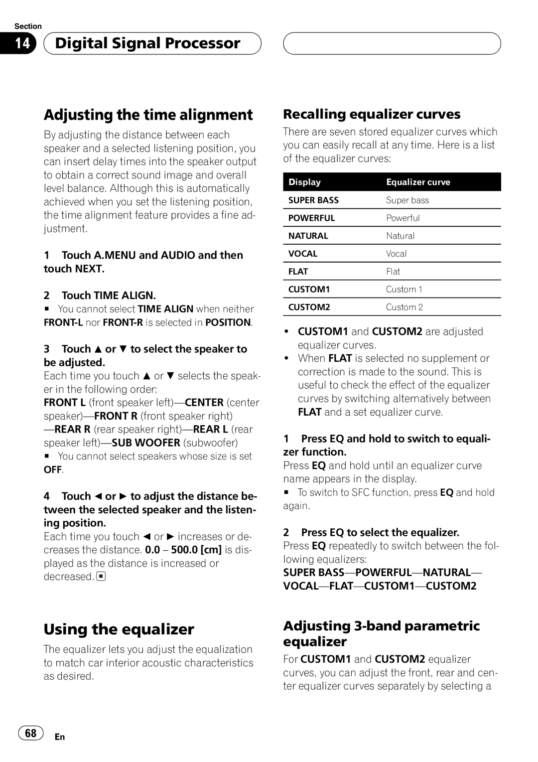 Pioneer AVH-P6550DVD operation manual 