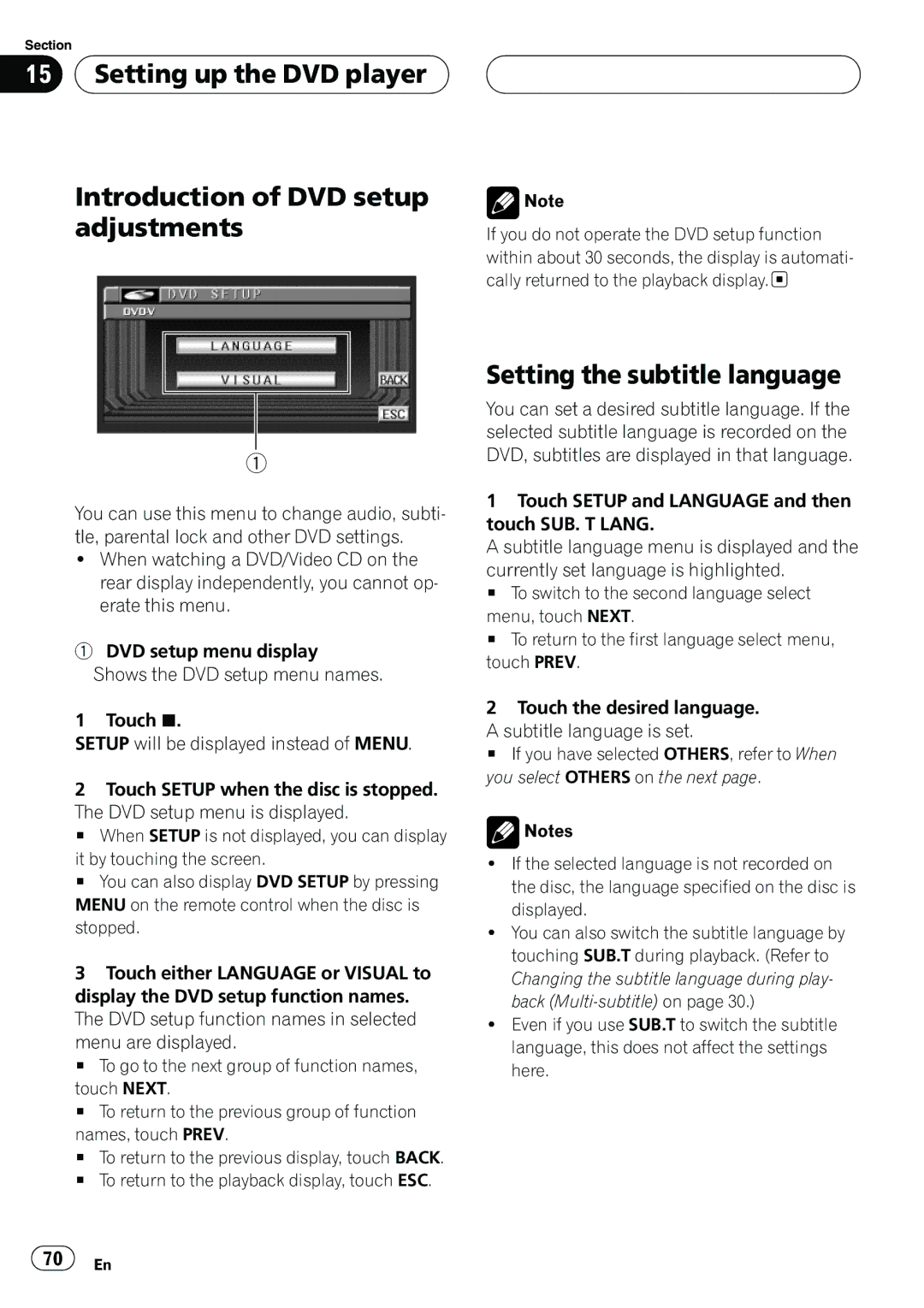 Pioneer AVH-P6550DVD operation manual 