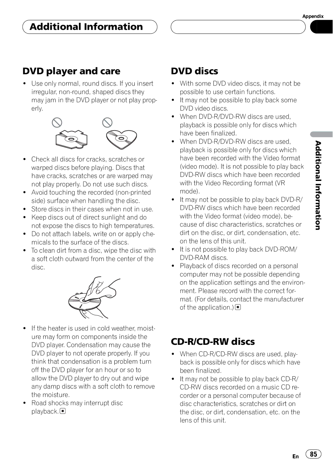 Pioneer AVH-P6550DVD operation manual 