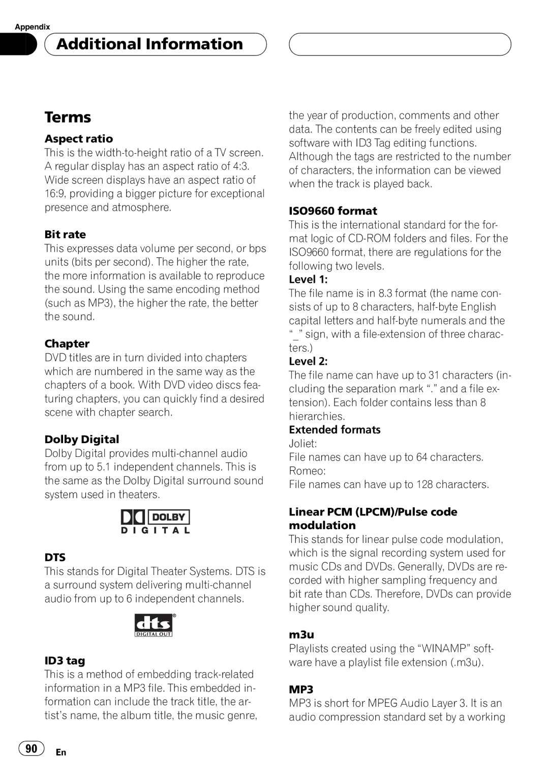 Pioneer AVH-P6550DVD operation manual 