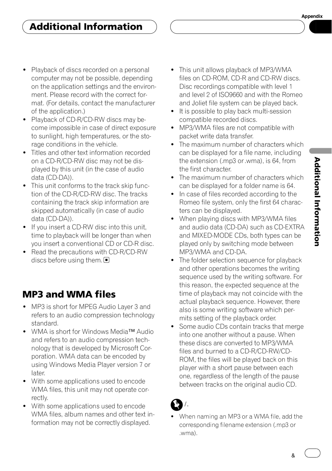 Pioneer AVH-P6600DVD operation manual 