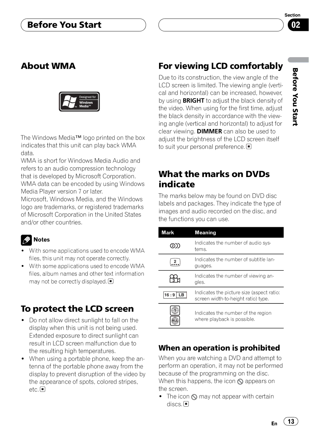 Pioneer AVH-P6600DVD operation manual All 