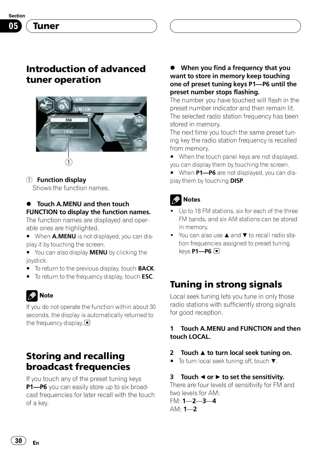 Pioneer AVH-P6600DVD operation manual 