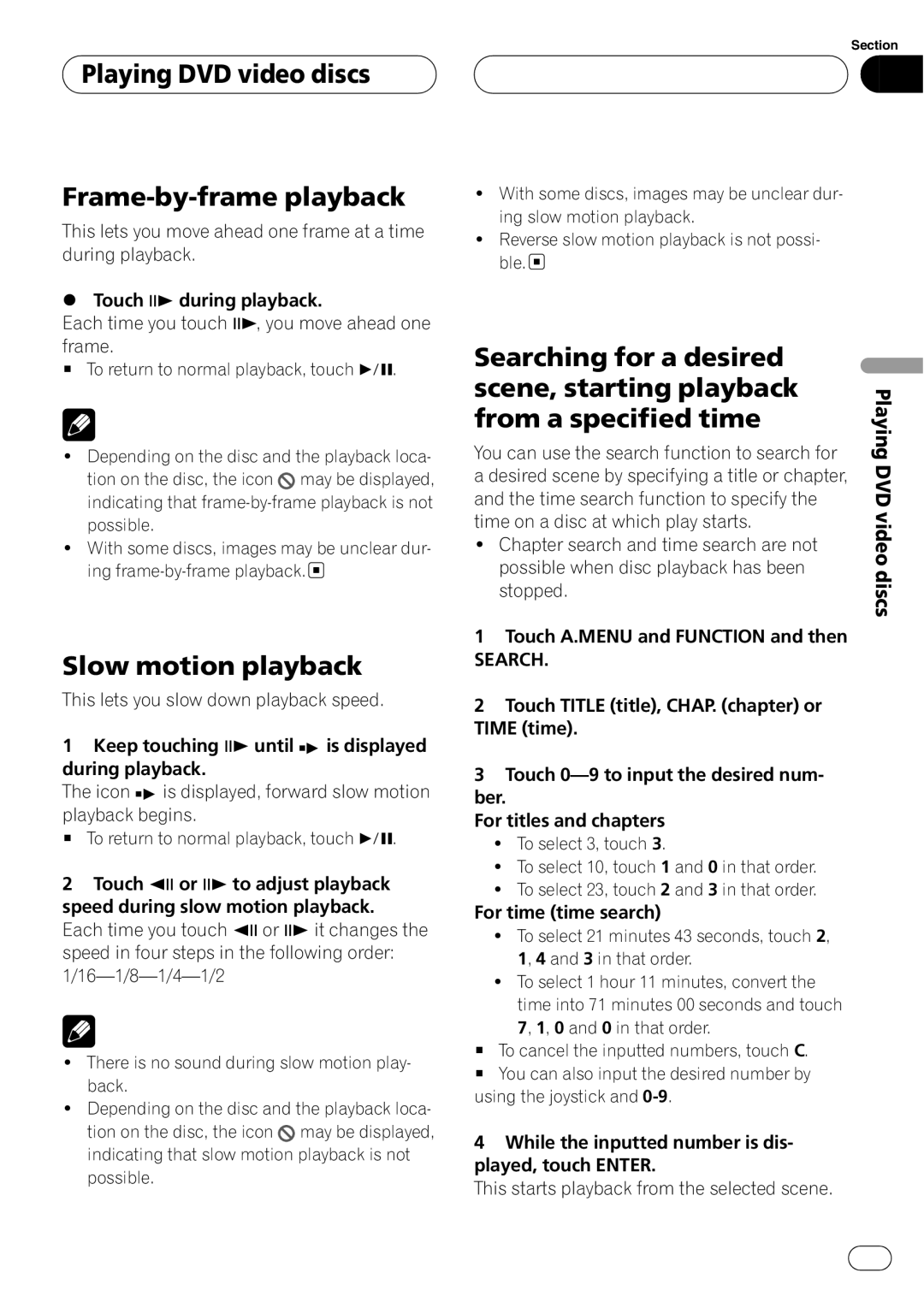 Pioneer AVH-P6600DVD operation manual 