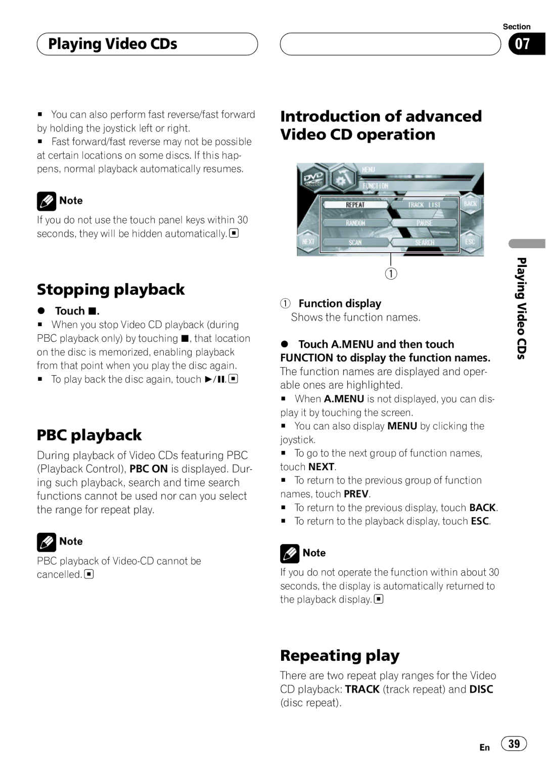 Pioneer AVH-P6600DVD operation manual 