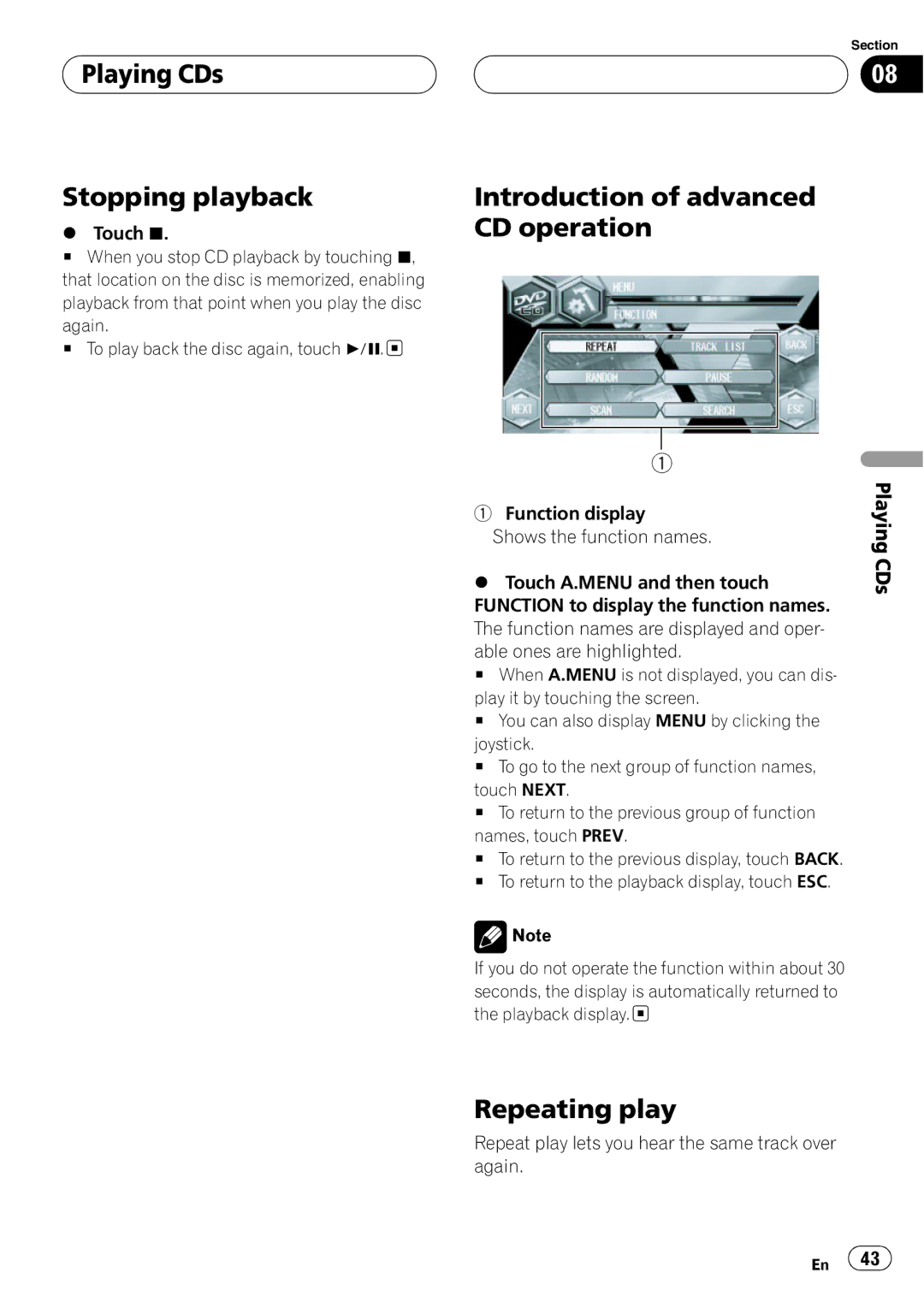 Pioneer AVH-P6600DVD operation manual 