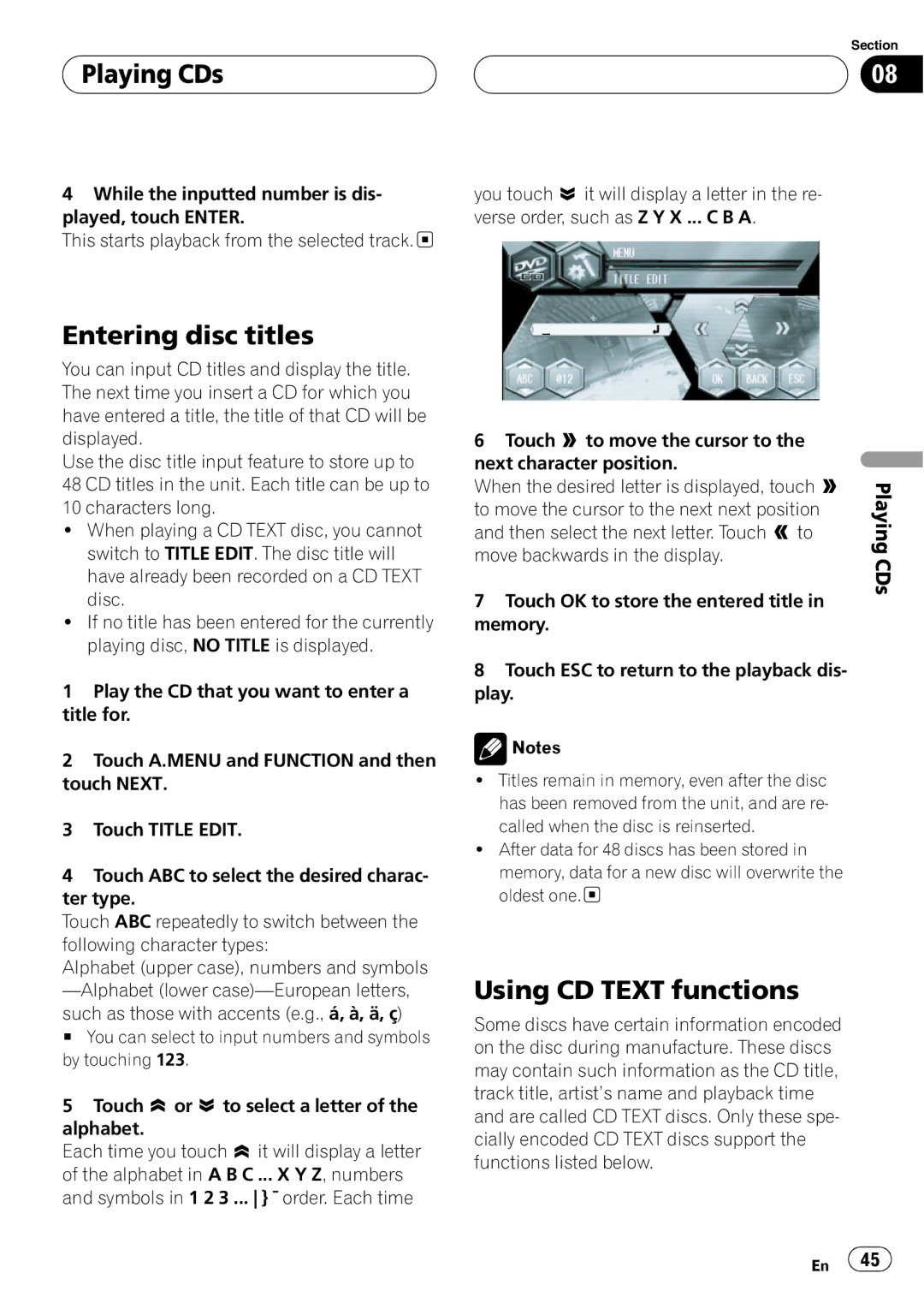 Pioneer AVH-P6600DVD operation manual 