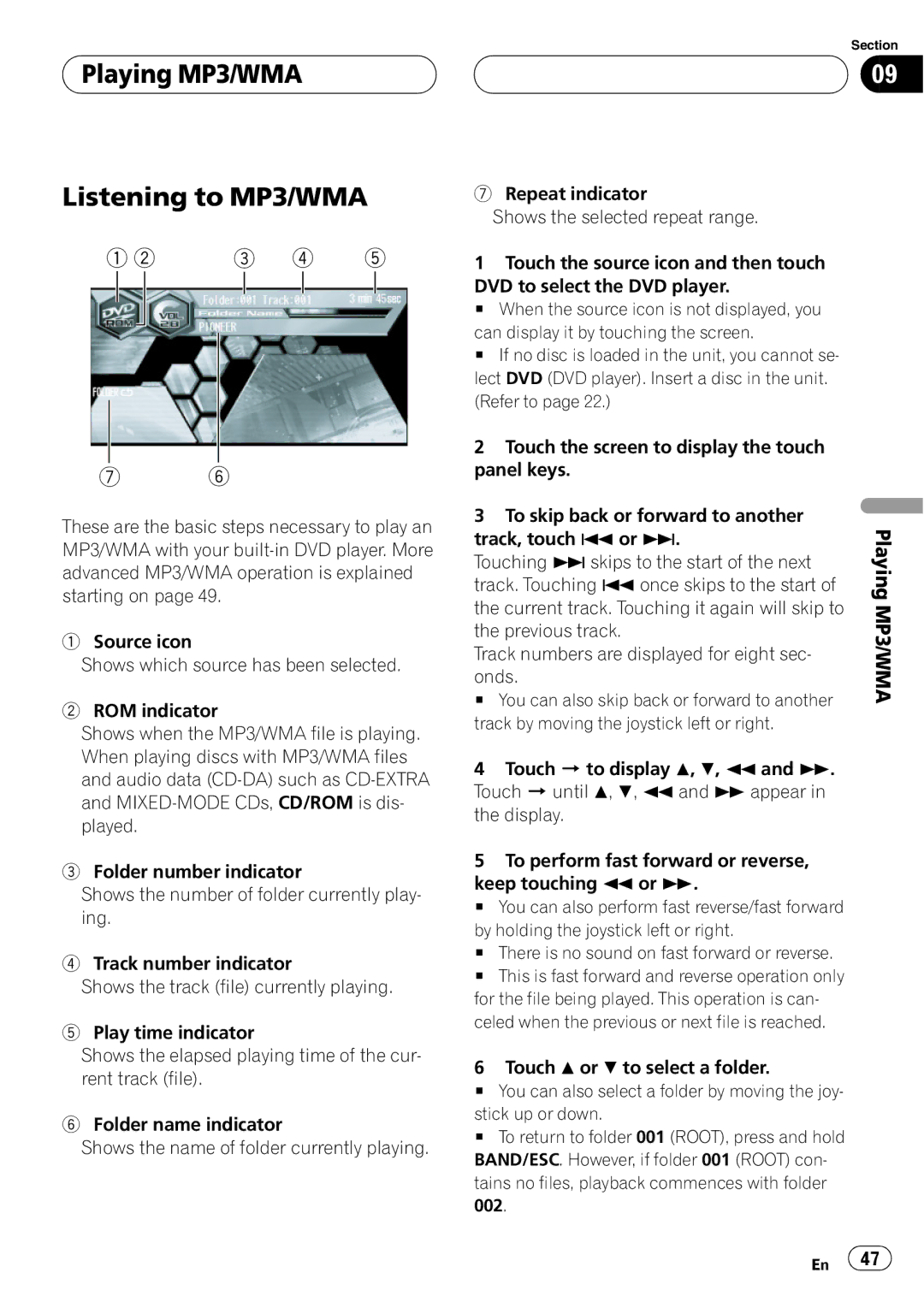 Pioneer AVH-P6600DVD operation manual 