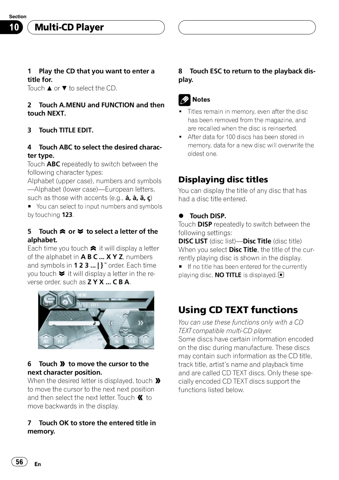 Pioneer AVH-P6600DVD operation manual 