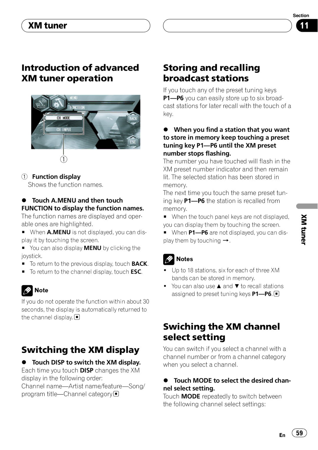 Pioneer AVH-P6600DVD operation manual 