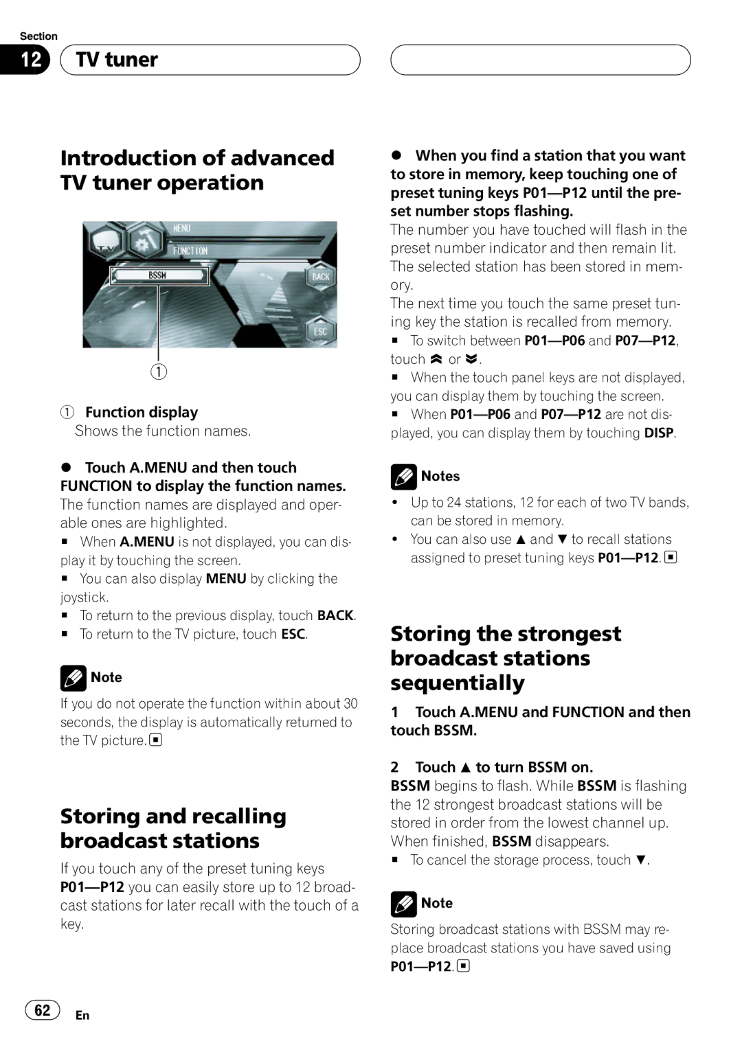 Pioneer AVH-P6600DVD operation manual 