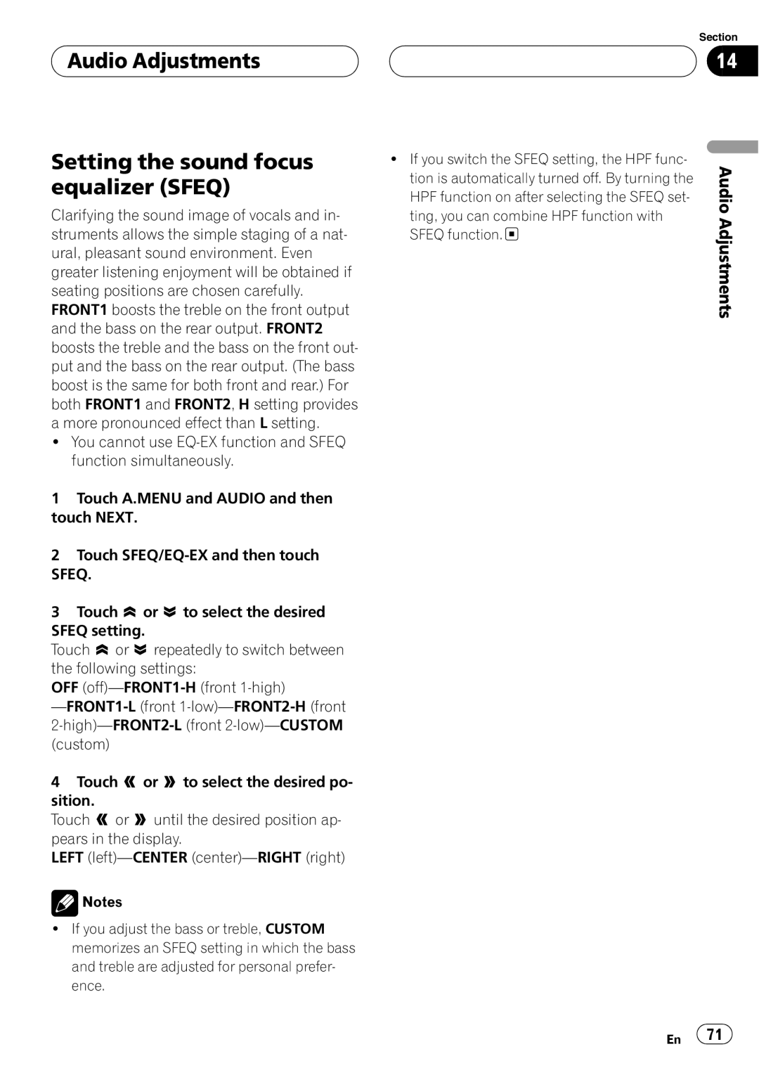 Pioneer AVH-P6600DVD operation manual 