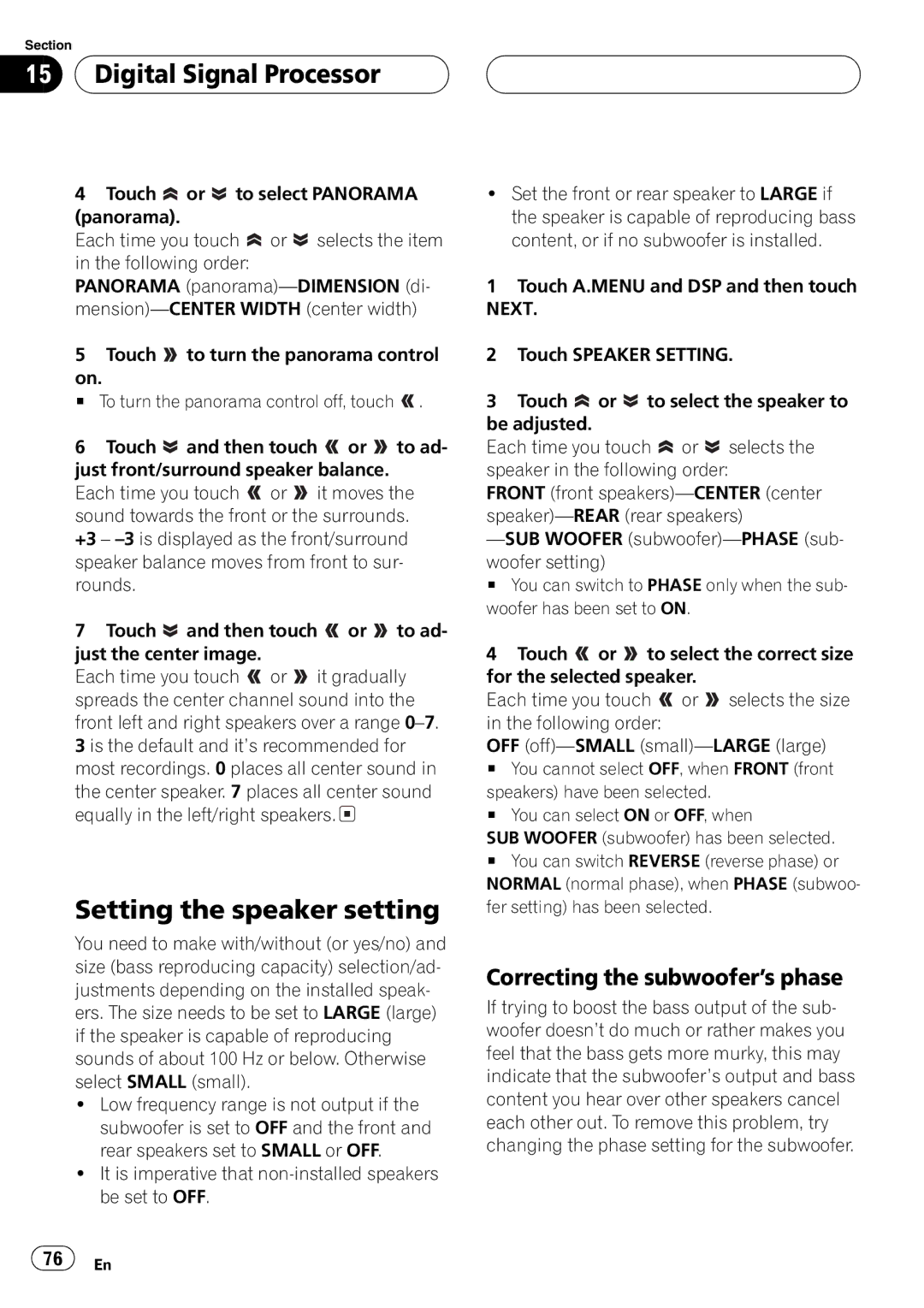 Pioneer AVH-P6600DVD operation manual 