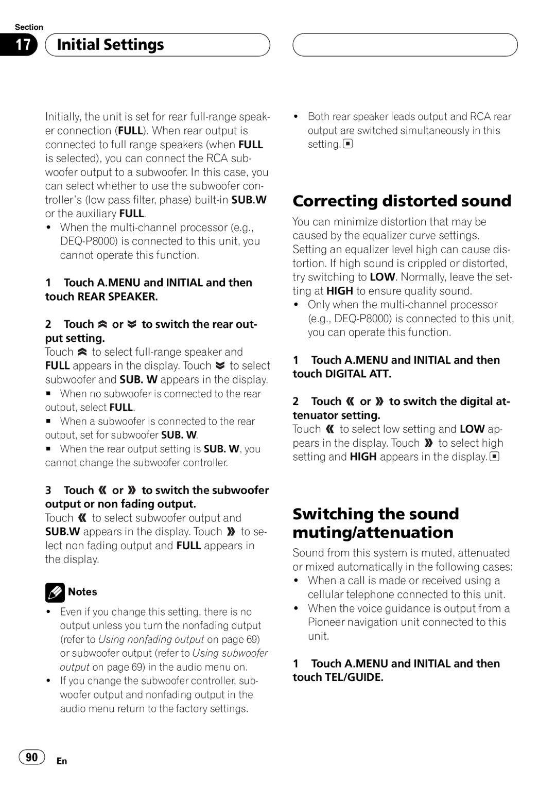 Pioneer AVH-P6600DVD operation manual 