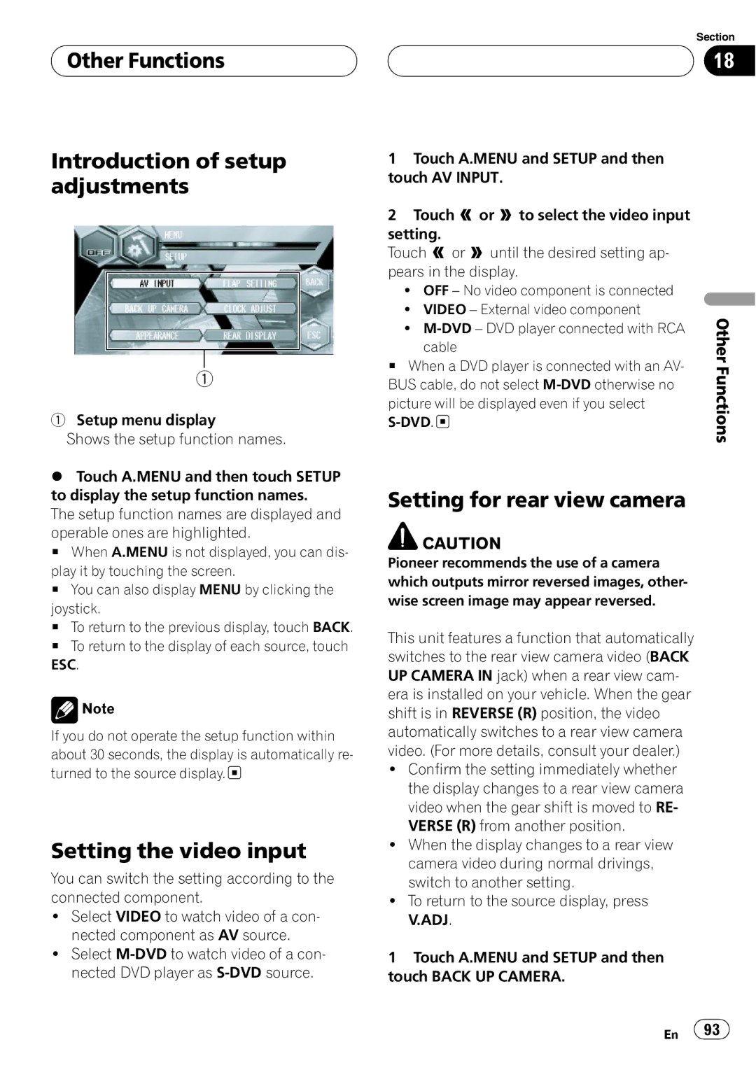 Pioneer AVH-P6600DVD operation manual 