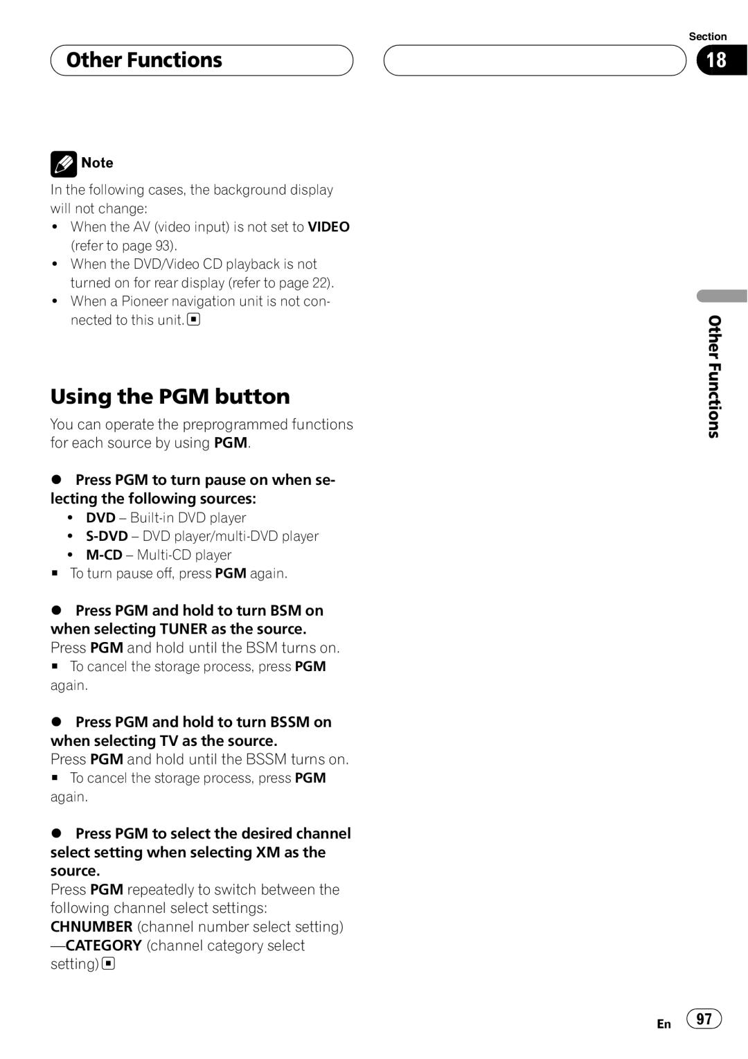 Pioneer AVH-P6600DVD operation manual 