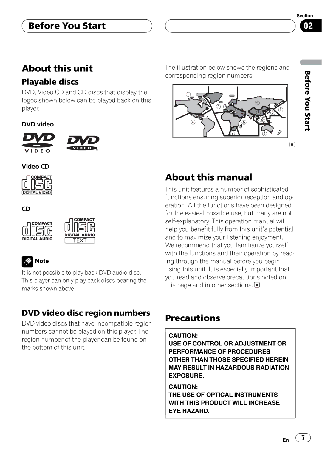 Pioneer AVH-P6650DVD operation manual 