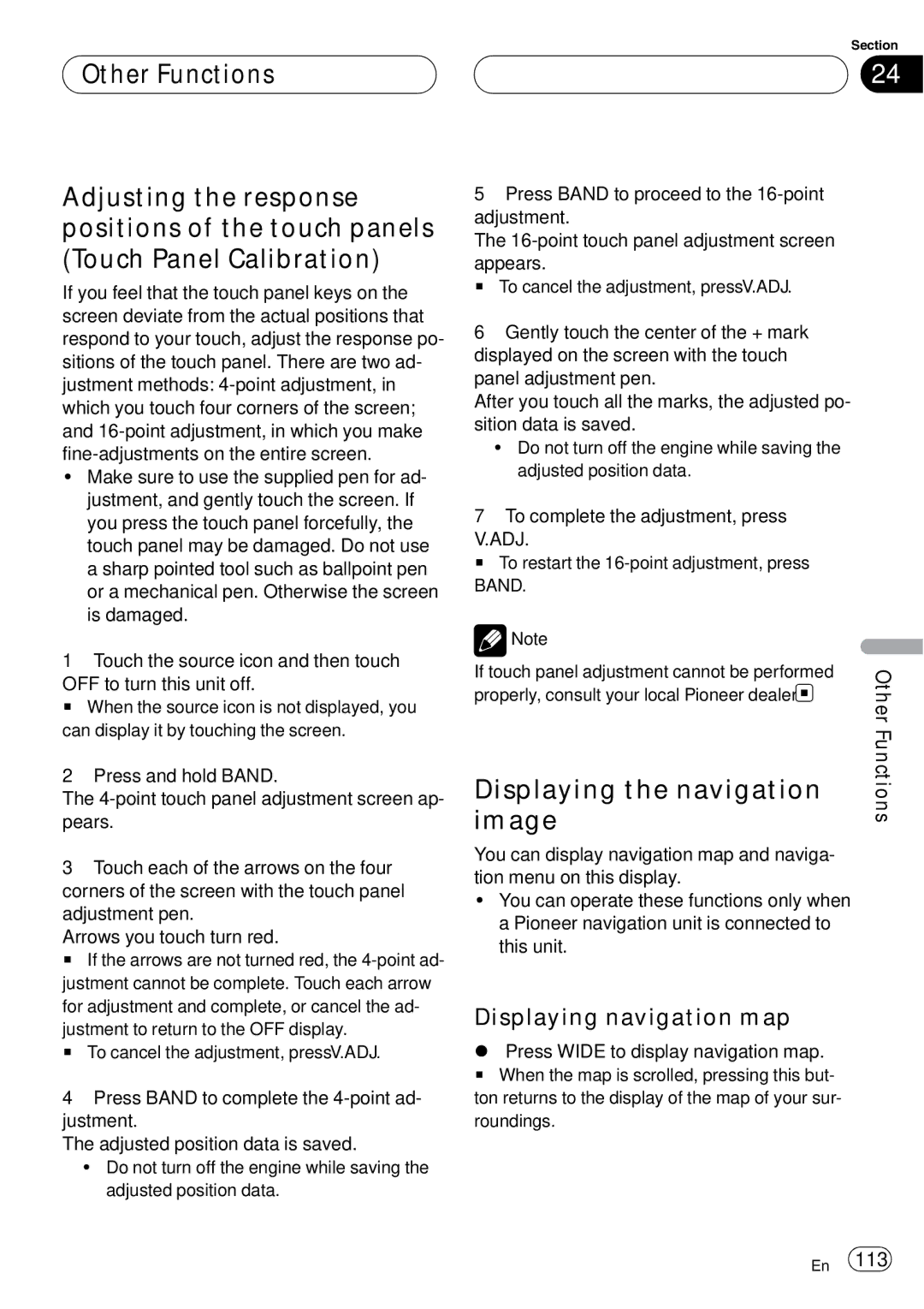 Pioneer AVH-P6800DVD operation manual Displaying the navigation, Image, Displaying navigation map 