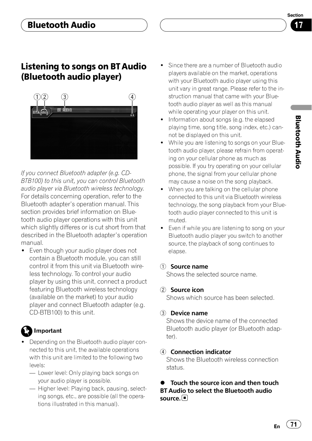 Pioneer AVH-P6800DVD operation manual Information about songs e.g. the elapsed 