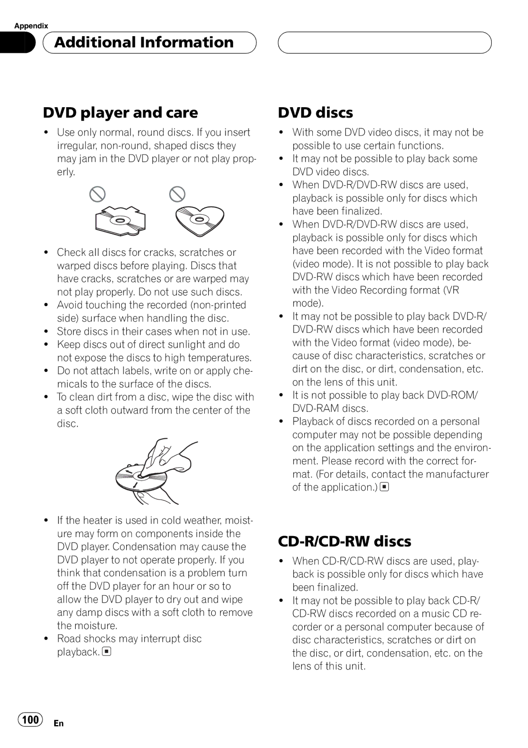 Pioneer AVH-P7500DVD operation manual 