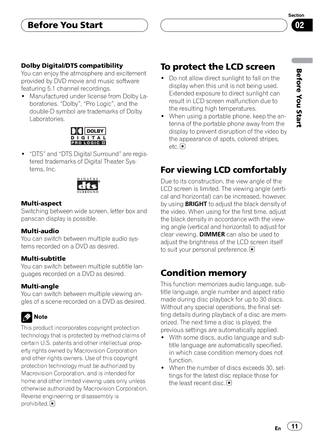 Pioneer AVH-P7500DVD operation manual 