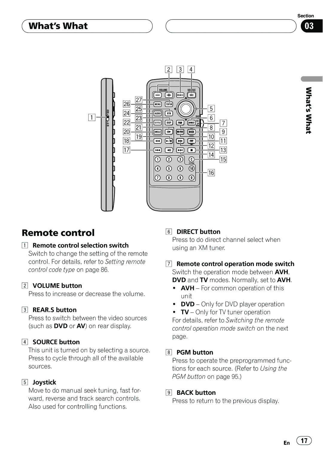 Pioneer AVH-P7500DVD operation manual 