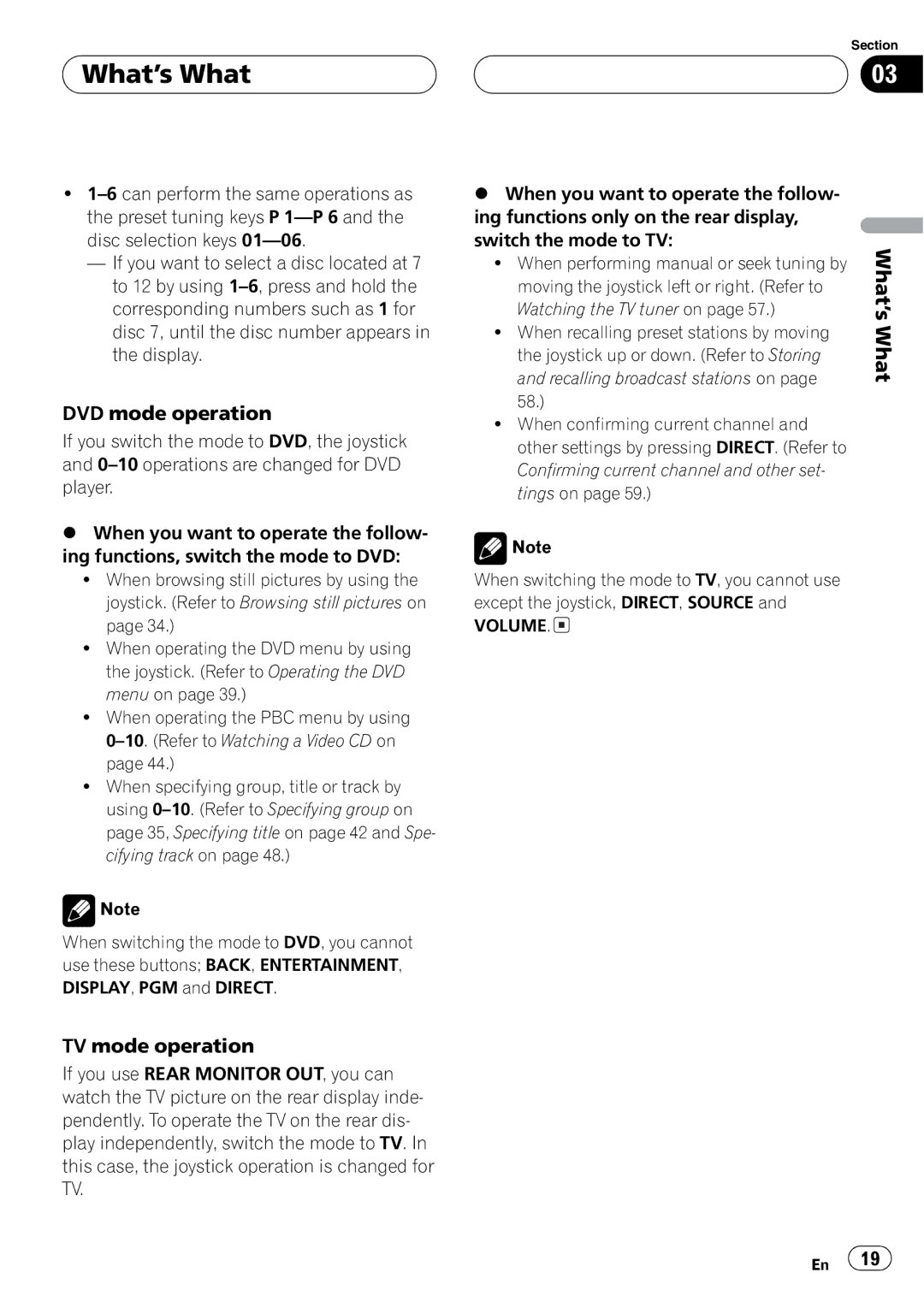 Pioneer AVH-P7500DVD operation manual 