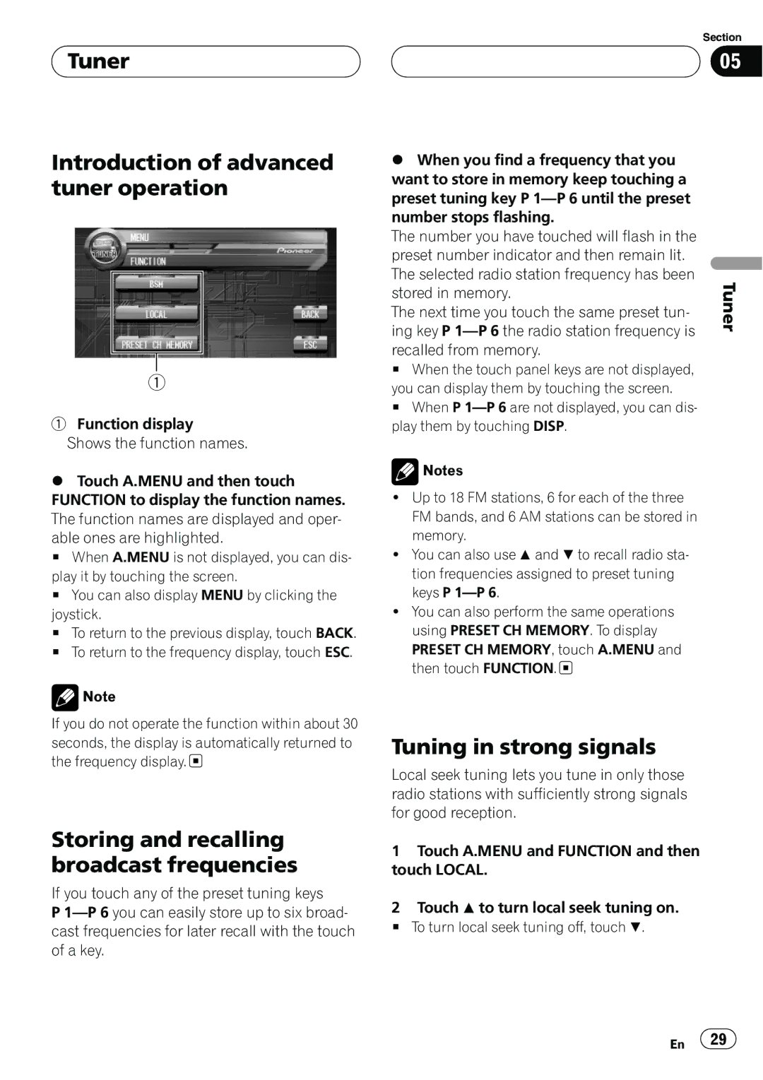 Pioneer AVH-P7500DVD operation manual 