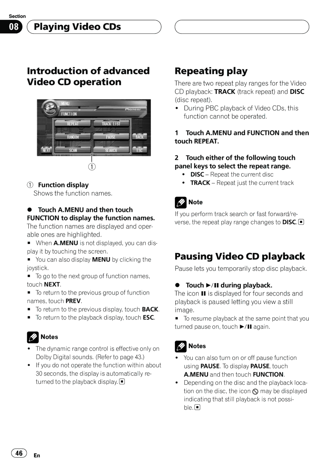 Pioneer AVH-P7500DVD operation manual 