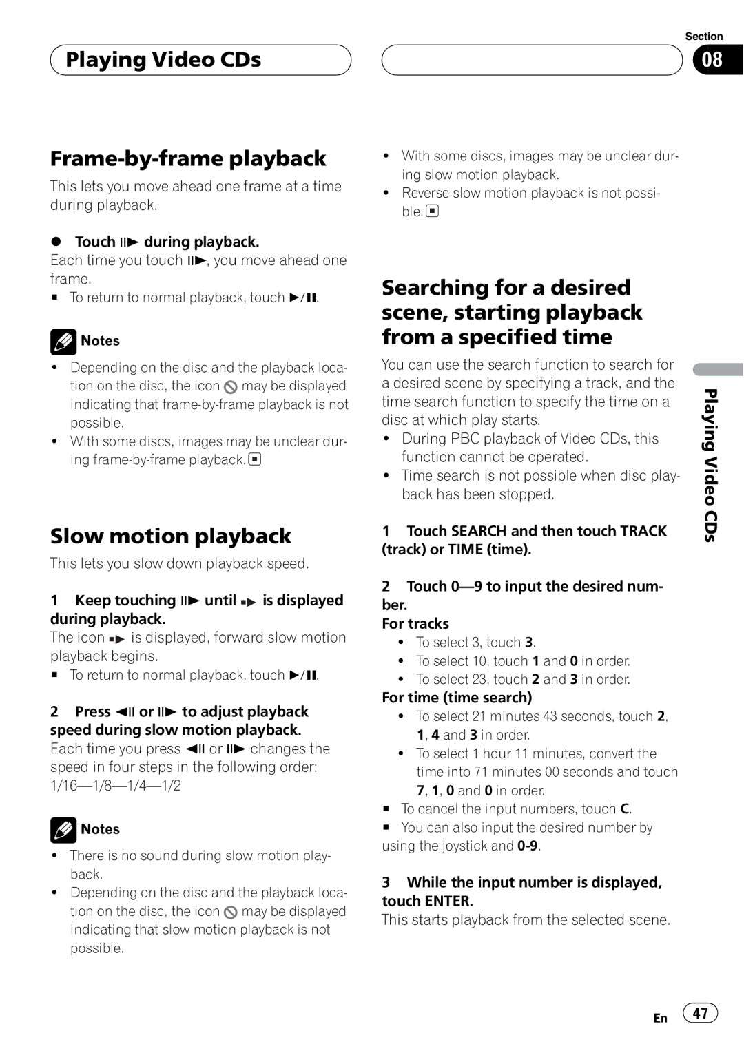 Pioneer AVH-P7500DVD operation manual 