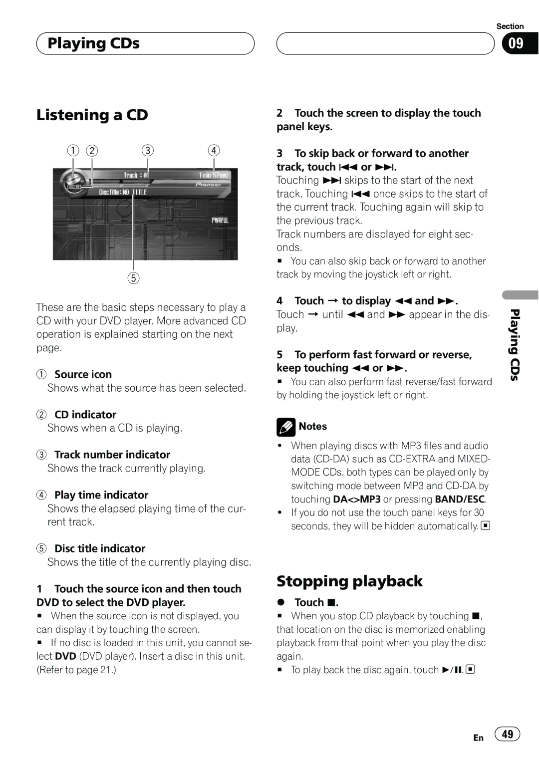 Pioneer AVH-P7500DVD operation manual 