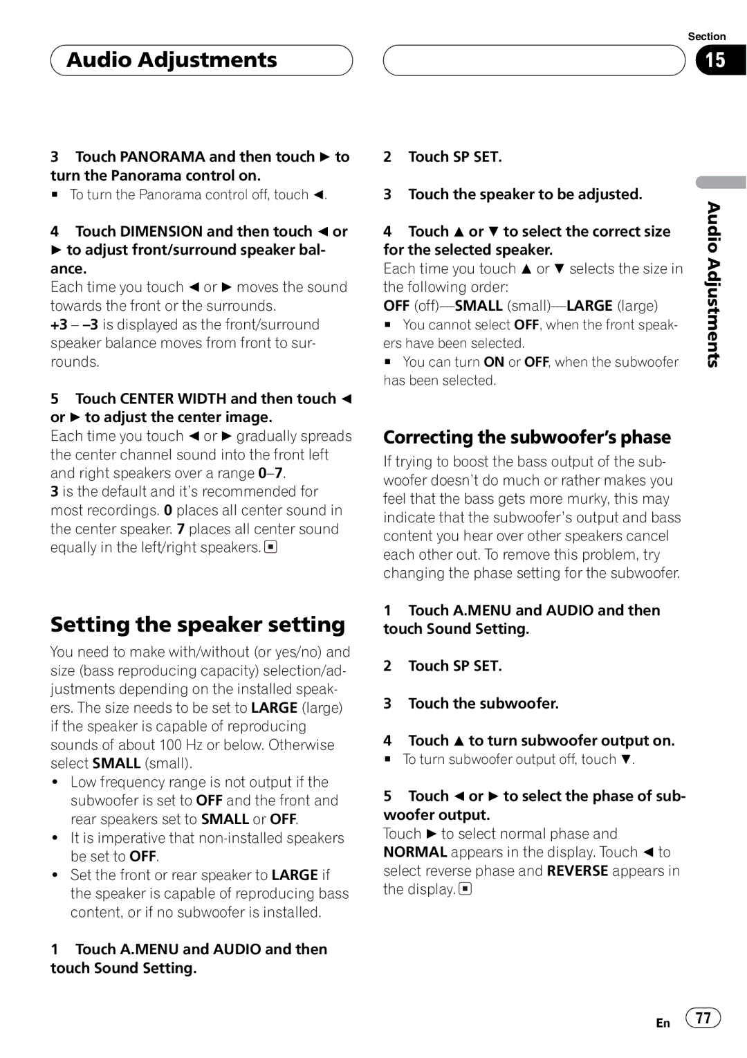 Pioneer AVH-P7500DVD operation manual 