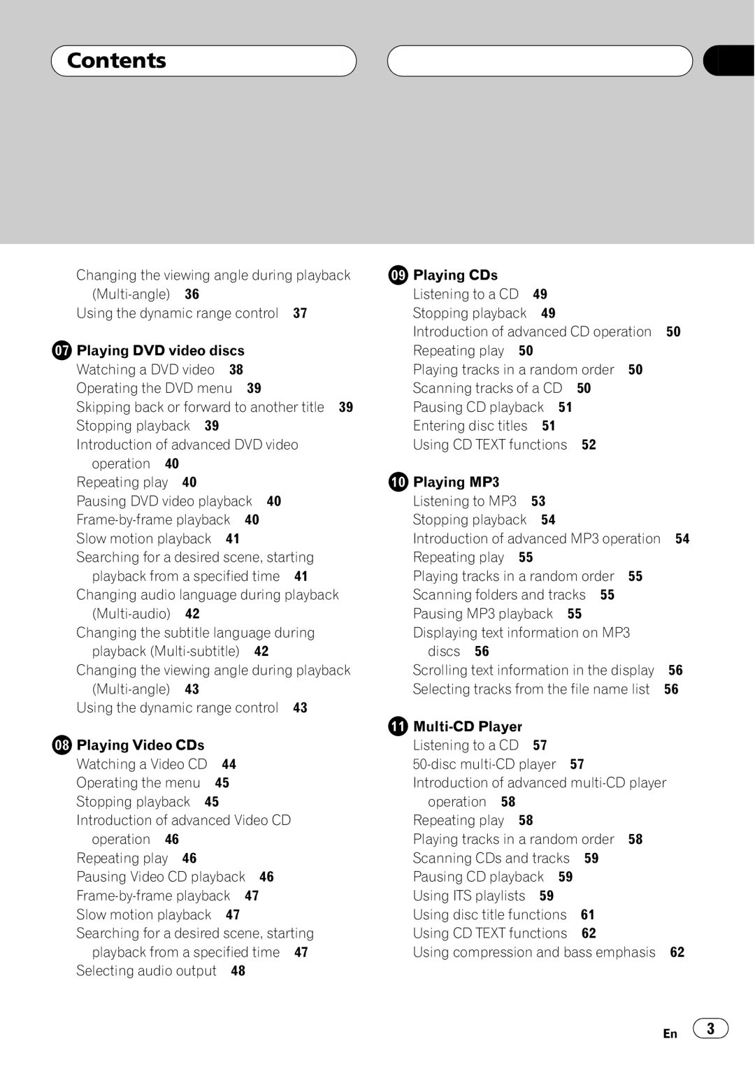 Pioneer AVH-P7600D operation manual 