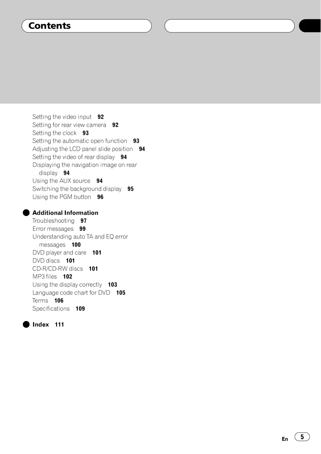 Pioneer AVH-P7600D operation manual 